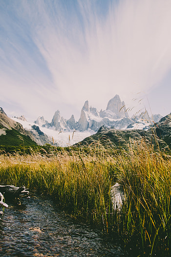 Landscape, Nature, Rivers, Grass, Mountains, Mountain Range HD phone wallpaper