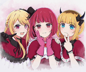 Oshi no Ko : Mem-Cho, Kana Arima & Ruby Hoshino Spotlight, Mem-Cho (Oshi no Ko), Kana Arima, Ruby Hoshino, Anime, Oshi no Ko HD wallpaper