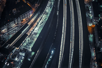 Cities, Markup, Night City, Track, Route HD wallpaper