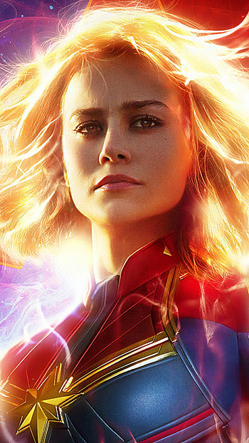 Captain Marvel, Film, Brie Larson HD phone wallpaper