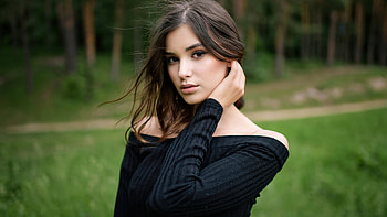 Girl Holding Hair Back , girls, model HD wallpaper