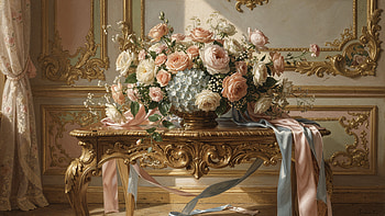 : Opulent Vintage Wedding Bouquet, Rose, Table HD wallpaper