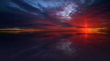 Twilight Sea Stars Dusk Dawn Dark Sunset, twilight, stars, sea, dusk, dawn, dark, sunset, nature HD wallpaper