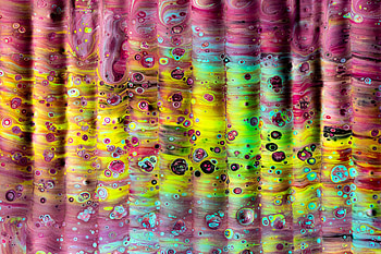 Abstract, Waves, Divorces, Multicolored, Motley, Paint, Liquid HD wallpaper