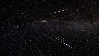 Meteor Shower, star, night, space, sky HD wallpaper