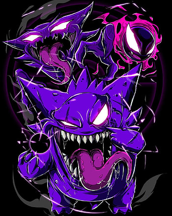 Pokémons, gastly, gengar HD phone wallpaper