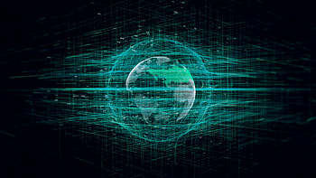 Hologram, Abstract, Planet, Sphere HD wallpaper