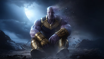 Thanos Rebel With A Cause, thanos, supervillain, superheroes, artwork, digital-art, ai, deviantart HD wallpaper