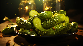 Glistening Pickles - Delightful Background, food, pickle HD wallpaper