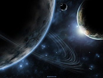 Landscape, Planets, Universe HD wallpaper