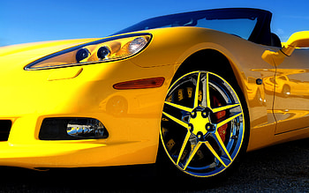 Yellow Corvette, power, luxury, graphy, cars, corvette, speed HD wallpaper
