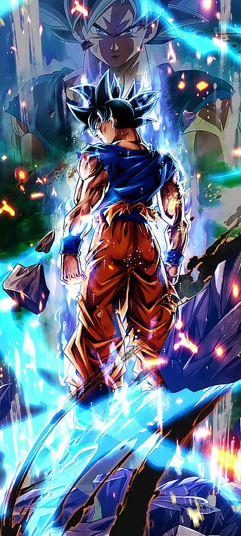 Son Goku, electric blue, art HD phone wallpaper