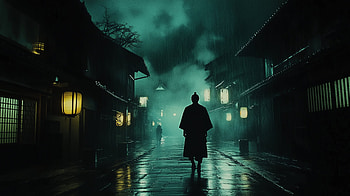 Dark Rainy Streets of Japan -, Japan, town, dark, rain HD wallpaper