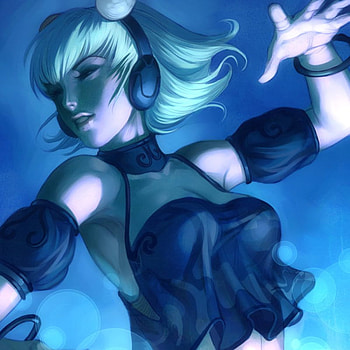 Wonderful Dance, blue, cute, digital art, wonderful, dress, beauty, music, cg, lips, female, sexy, dance, gorgeous, hot, girl, school girl, gir, anime, fantasy, pretty, face, lovely, hair, eye, head HD wallpaper
