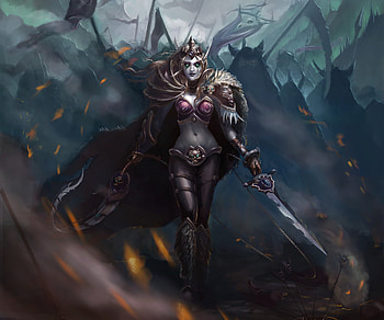 Video Game - World Of Warcraft Fantasy Woman Girl Woman Warrior Armor Sword Sylvanas Windrunner HD wallpaper