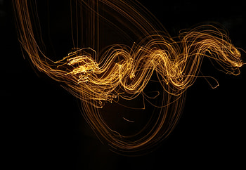 Abstract, Gold, Lines, Stripes, Streaks, Glow HD wallpaper