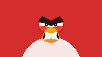 Angry Bird Minimal , angry-birds, minimalism, minimalist, artist, artwork, digital-art HD wallpaper