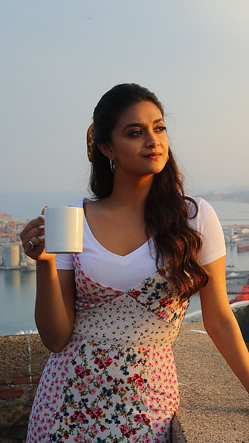 Keerthi Suresh, telugu actress, miss india HD phone wallpaper