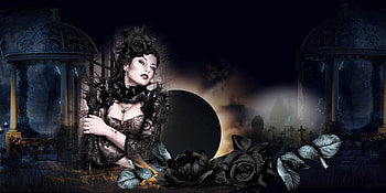 LADY IN BLACK, ROSES, FEMALE, BLACK, GOTHIC HD wallpaper