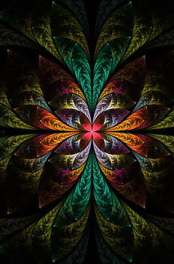 Abstract, Multicolored, Motley, Pattern, Fractal, Confused, Intricate HD phone wallpaper