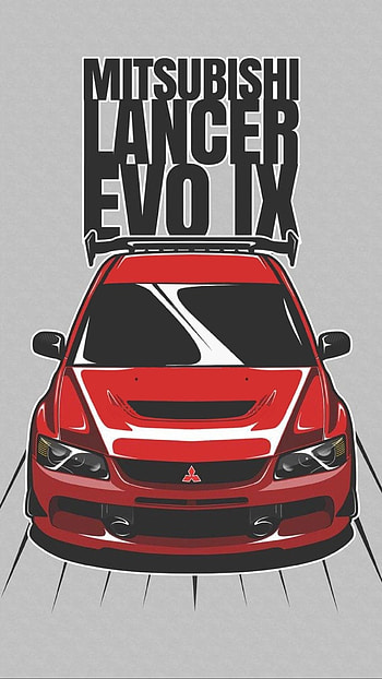 Lancer Evo, Car sketch, Mitsubishi HD phone wallpaper