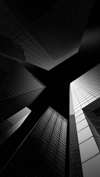 Black Aesthetic, Building Background HD phone wallpaper