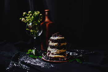Food, Raspberry, Desert, Blackberry, Cake, Cream HD wallpaper