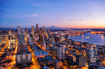 Building, Seattle, , City, Cityscape, Light, Night, Skyscraper, Usa, Cities HD wallpaper