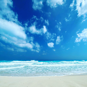 Nature, Sky, Sea, Clouds, Beach, Horizon, Coast HD phone wallpaper