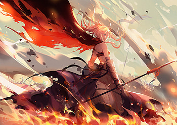 Fate apocrypha, saber, mordred HD wallpaper