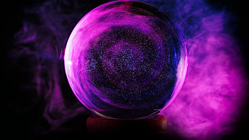 Pink glass sphere, Mesmerizing beauty, Radiant glow, Abstract HD wallpaper