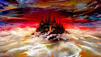 FLOATING CASTLE, screenshot, game, magic, Days of Dawn HD wallpaper