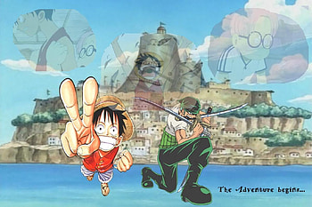 One Piece - Romance Dawn, luffy, zoro, arc, romance dawn, one piece HD wallpaper