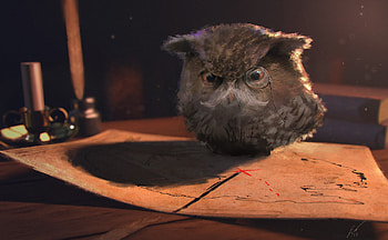 Owl Fantasy Art, owl, predator, birds, fantasy, artist, digital-art HD wallpaper