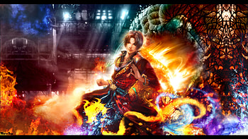 Demonic Sorcerer, blue, power, red, colors, snyp, fire HD wallpaper