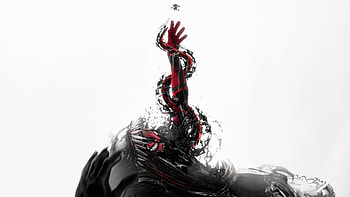 Spiderman Symboit, spiderman, venom, superheroes, artist, artwork, digital-art HD wallpaper
