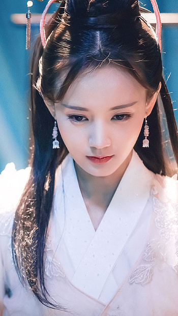 Huang, korean actress, cute HD phone wallpaper