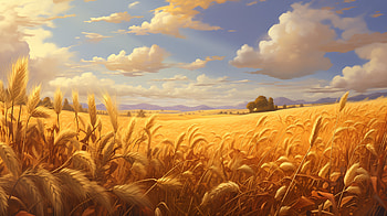 Golden Wheat Field Harvest, harvest, nature, wheat HD wallpaper
