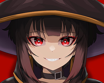 Megumin’s Fiery Gaze – KonoSuba Anime, Megumin (KonoSuba), Anime, KonoSuba - God’s blessing on this wonderful world!! HD wallpaper