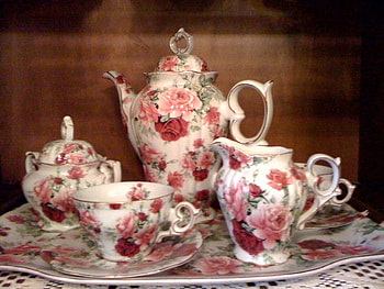tea set, china, tea time, nice HD wallpaper