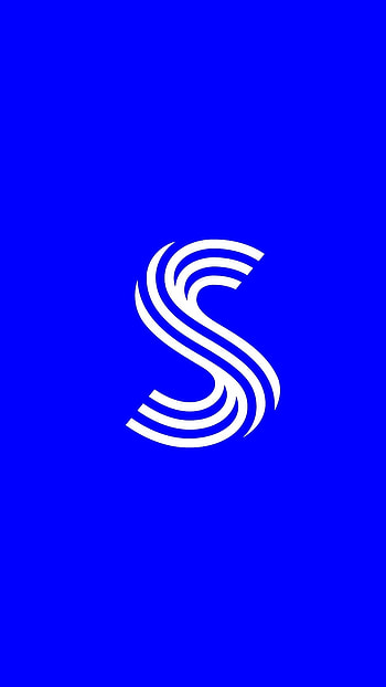 S For Lively, Blue Background HD phone wallpaper