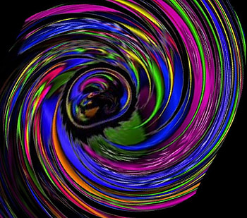 Wildly Colorful Swirl, blue, swirl, colorful, abstract HD wallpaper