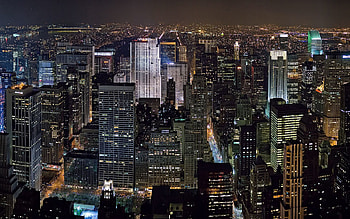Cities, Night, Skyscrapers, New York HD wallpaper