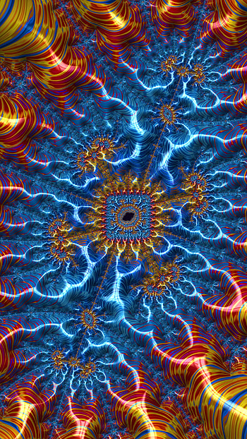 Trippy Psychedelic Trance Fractal, trance, trippy, psychedelic, Abstract, fractal HD phone wallpaper