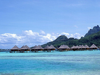 New Caledonia , house, beach HD wallpaper