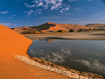 Landscape, Rivers, Sand, Desert HD wallpaper