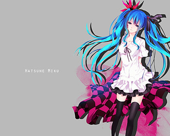 Miku Hatsune, women, vocaloid, anime HD wallpaper