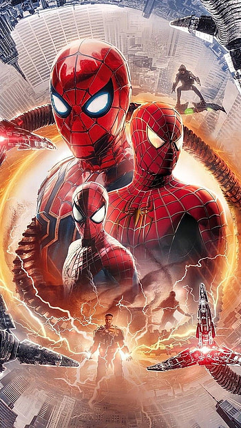 spiderman no way home, rojo, arte HD phone wallpaper