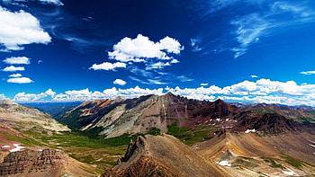 dom, Nature, Sky, Mountains, Clouds, Height, Freshness, Brightly, Lowland, Foot HD wallpaper