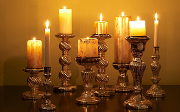Fire, Candles, Shine, Light, Miscellanea, Miscellaneous, Candlestick HD wallpaper